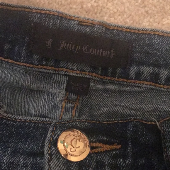 y2k juicy couture denim shorts. - Picture 2 of 4